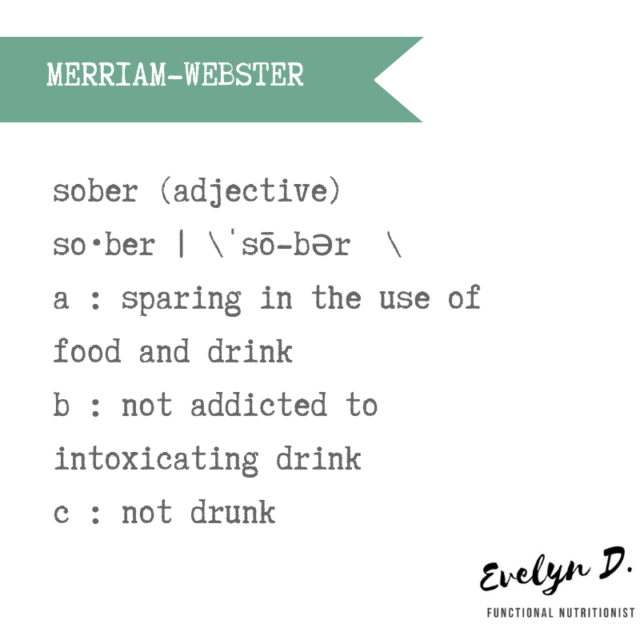 what is the meaning of sober person